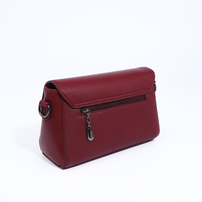 Сумка-мессенджер на магните, цвет бордовый