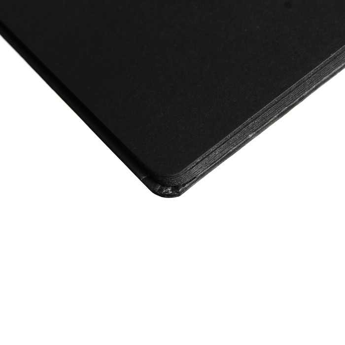 Скетчбук А5, 30 черных листов на гребне, "Кот", твердая подложка, плотность 110 гр., МИКС