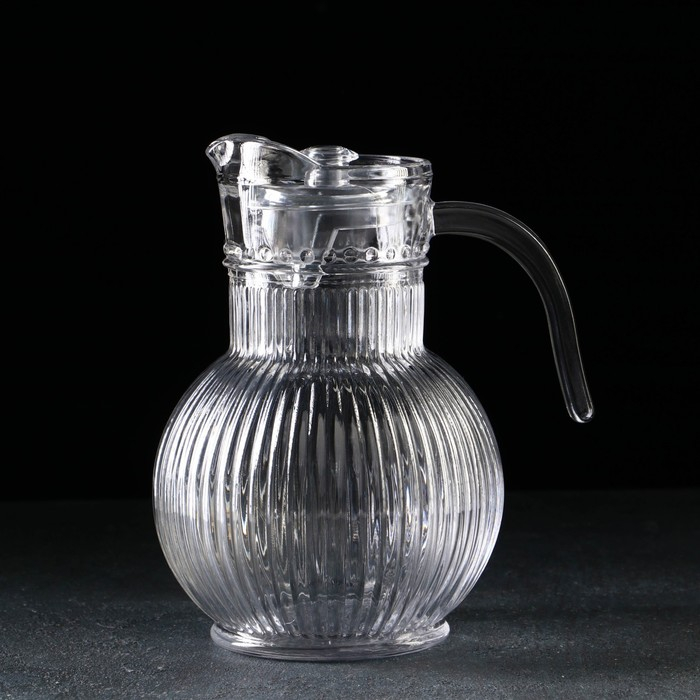 Кувшин для воды стеклянный «Аврора», 1,8 л, 15×22 см Кувшин для воды стеклянный «Аврора», 1,8 л, 15×22 см