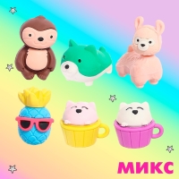 Игровой набор ластиков &laquo;Яркие краски&raquo;, 6 шт., МИКС