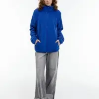 Куртка флисовая унисекс Nesse, синяя, размер XS/S