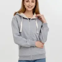 Толстовка на молнии Kulonga Sherpa, серый меланж, размер M