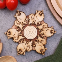 Подставка под горячее &laquo;Шпиц&raquo;, 12см, можжевельник 10398275