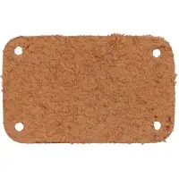 Лейбл кожаный Beta, S, бежевый