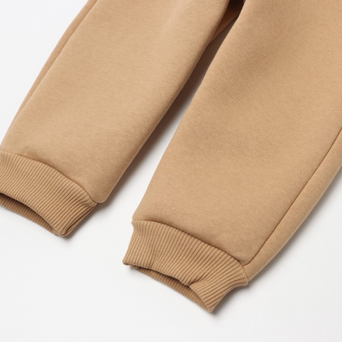 Костюм: толстовка и брюки Крошка Я Dino, рост 86-92, коричневый