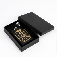 Фляжка для алкоголя и воды BIG BOSS, нержавеющая сталь, подарочная, 240 мл, с воронкой Фляжка для алкоголя и воды BIG BOSS, нержавеющая сталь, подарочная, 240 мл, с воронкой