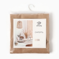 Скатерть Этель ECO, цв. бежевый, 136х180 см, 70% хл, 30% лён, 190 г/м2