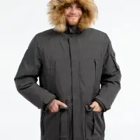 Парка мужская Explorer серый меланж, размер 3XL