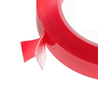 Клейкая лента TORSO, прозрачная, двусторонняя, акриловая, 18 мм &times; 5 м