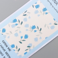 Наклейка бумага благодарность "Васильки" набор 50 шт 10х5 см Наклейка бумага благодарность "Васильки" набор 50 шт 10х5 см