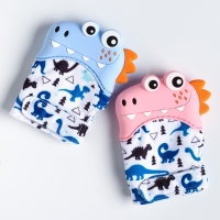 Прорезыватель рукавичка &laquo;Крокодильчик&raquo;, на липучке, цвет МИКС, Крошка Я