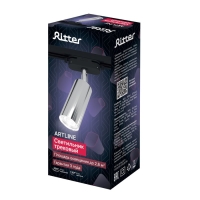 Светильник трек-й ARTLINE повор-й 55х100mm GU10 230В алюм 2,6м&sup2; хром 59877 4 Ritter