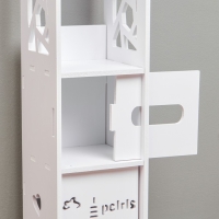 Пенал для ванной комнаты Париж, напольный, 15 х 15 х 80 см, пластик Пенал для ванной комнаты Париж, напольный, 15 х 15 х 80 см, пластик