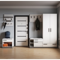 Прихожая МЦС-30 Модена, 1104х400х2100, Ясень анкор светлый/Венге Прихожая МЦС-30 Модена, 1104х400х2100, Ясень анкор светлый/Венге