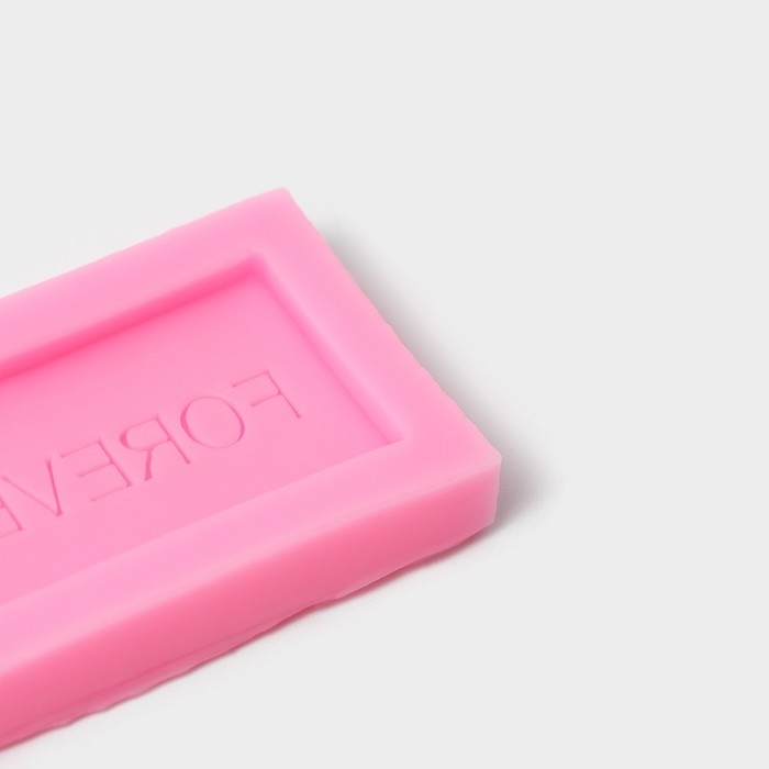 Молд &laquo;Навсегда&raquo; силикон,, 6&times;3,5&times;0,8 см, цвет розовый