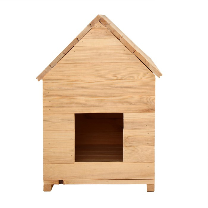 Будка для собаки, 75 &times; 60 &times; 90 см, деревянная, с крышей, Greengo