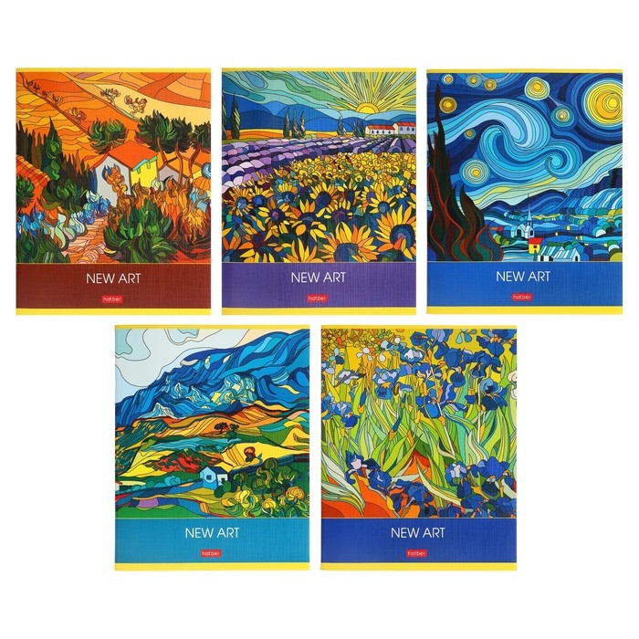 Тетрадь 80л кл на скобе New art, обл мел карт, гл лам, тиснение, МИКС Тетрадь 80л кл на скобе New art, обл мел карт, гл лам, тиснение, МИКС