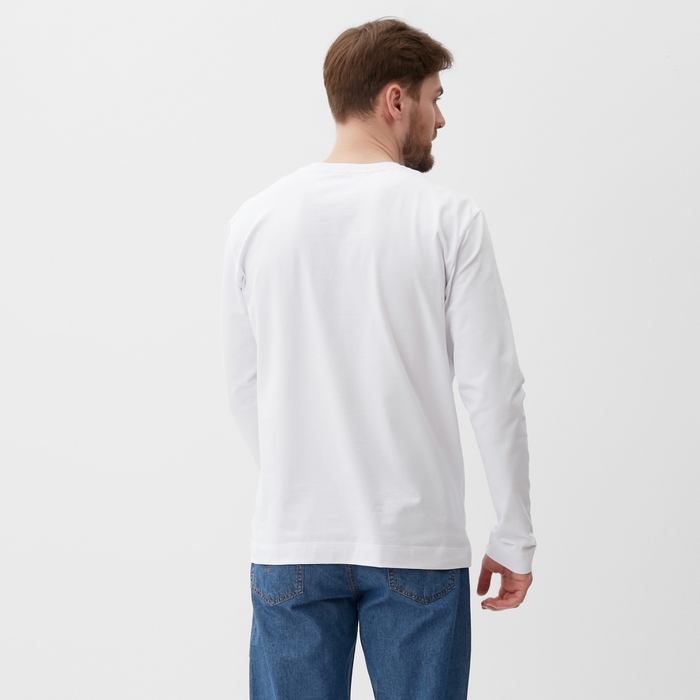 Лонгслив мужской MIST Men's casual размер 52, белый