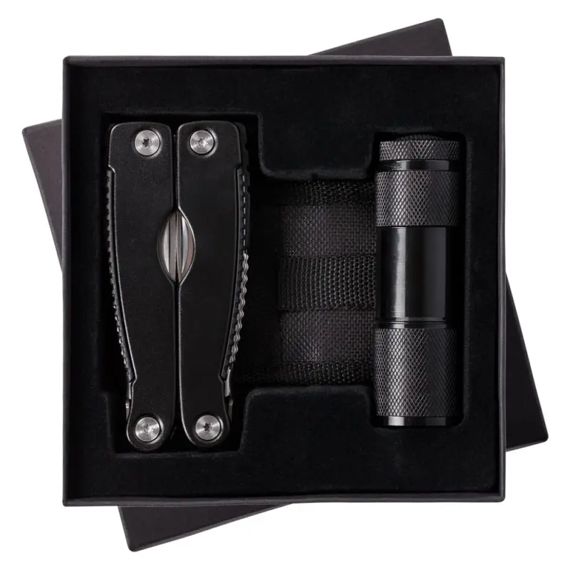 Набор Handmaster: фонарик и мультитул, черный Набор Handmaster: фонарик и мультитул, черный