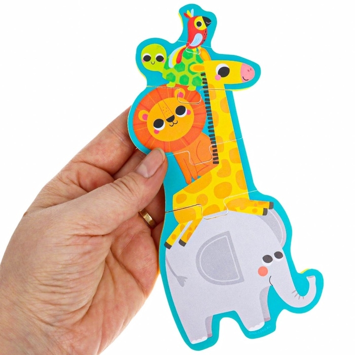 Мягкий пазл для малышей &laquo;Пирамидка: Африка&raquo;, 5 деталей, Крошка Я