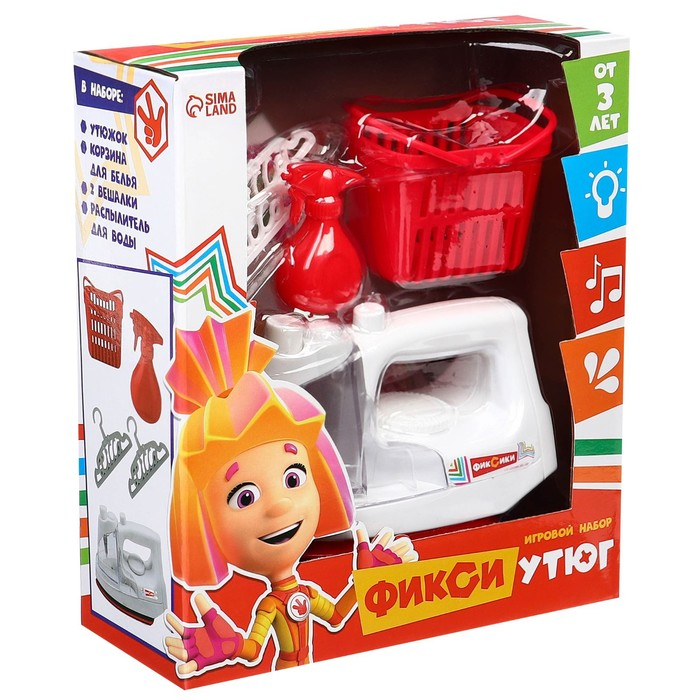 Игровой набор &laquo;Утюг, пульверизатор &raquo;,Фиксики, свет, звук
