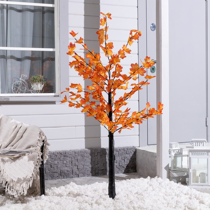 Светодиодное дерево &laquo;Клён красный&raquo; 1.6 м, 160 LED, постоянное свечение, 220 В, свечение красное