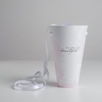 Переноска круглая на лентах &laquo;You are beautiful&raquo;, 15 &times; 23.3 &times; 7.5 см, &Oslash; 15 см