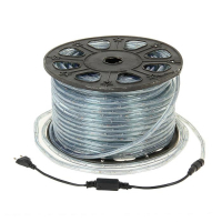 Световой шнур Luazon Lighting 11 мм, IP65, 100 м, 24 LED/м, 220 В, 2W, постоянное свечение, свечение зелёное Световой шнур Luazon Lighting 11 мм, IP65, 100 м, 24 LED/м, 220 В, 2W, постоянное свечение, свечение зелёное