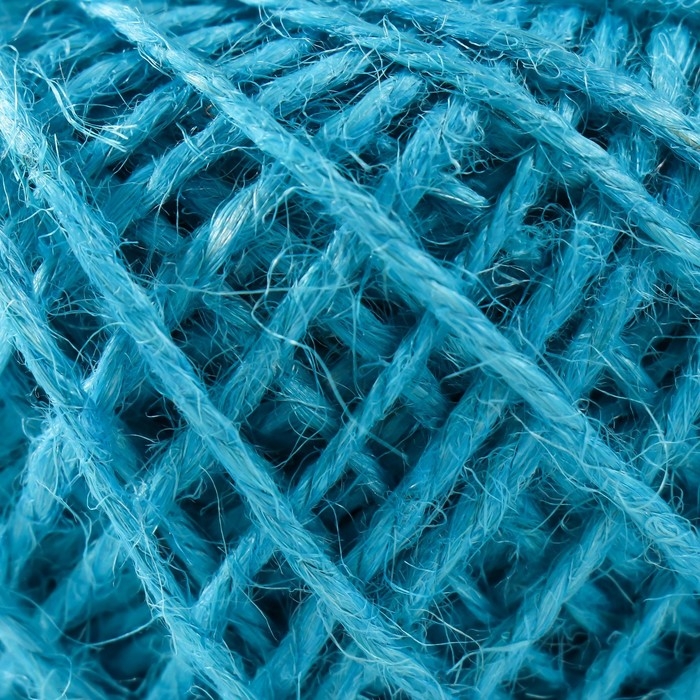 Пряжа 100% джут "Softino Jute Colored" 50м &plusmn;2м голубой 50 гр