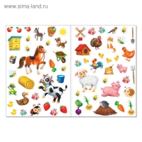 Наклейки многоразовые &laquo;Ферма&raquo;, формат А4