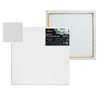 Холст на подрамнике, хлопок 100%, 1,6 х 50 х 50 см, акриловый грунт, среднезернистый, 380 г/м&sup2;