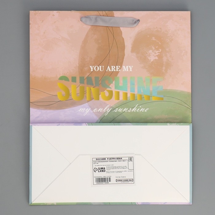 Пакет подарочный ламинированный, упаковка, &laquo;Солнце моё&raquo;, 25.4 х 30.5 х 12.7 см