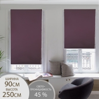 Штора рулонная «Нюд», 90×250 см, цвет фиолетовый Штора рулонная «Нюд», 90×250 см, цвет фиолетовый