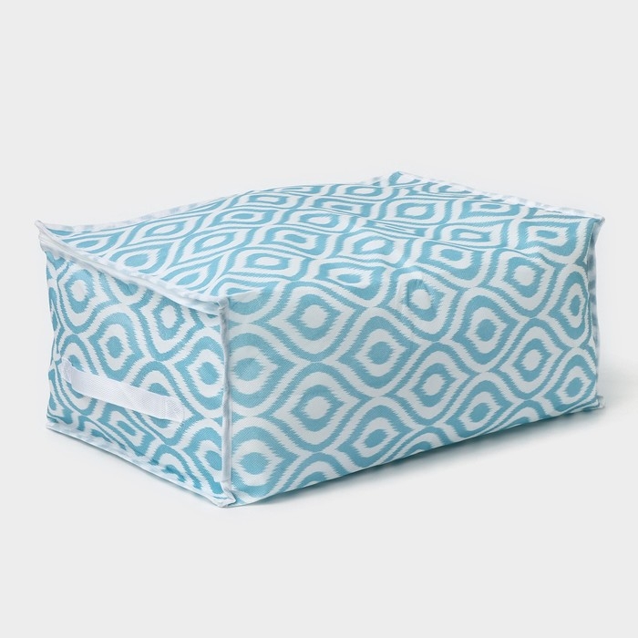 Кофр для хранения вещей Доляна &laquo;Лагуна&raquo; с ПВХ-окном, 45&times;30&times;20 см, цвет бирюзовый