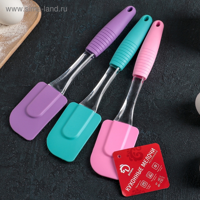 Лопатка Доляна &laquo;Про&raquo;, 24&times;5 см, цвет МИКС