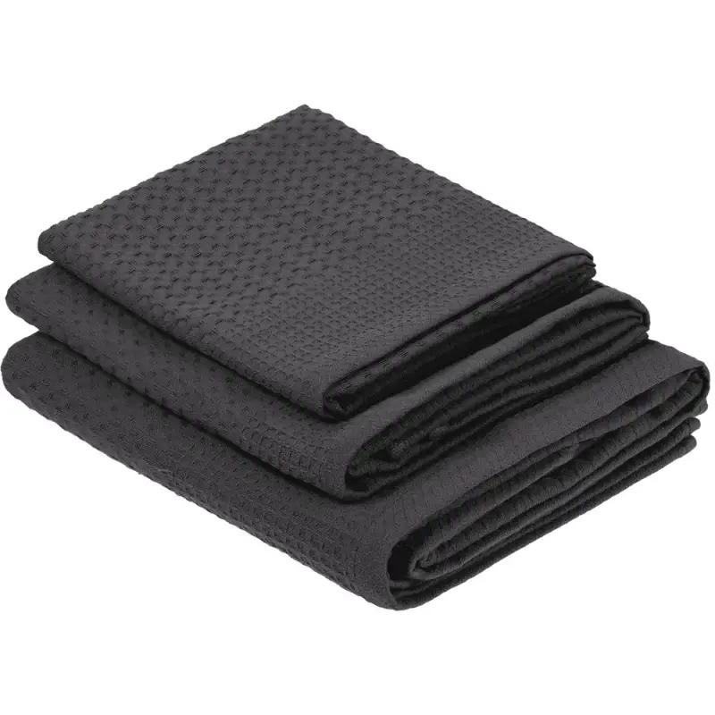 Полотенце вафельное &laquo;Деметра&raquo;, малое, темно-серое