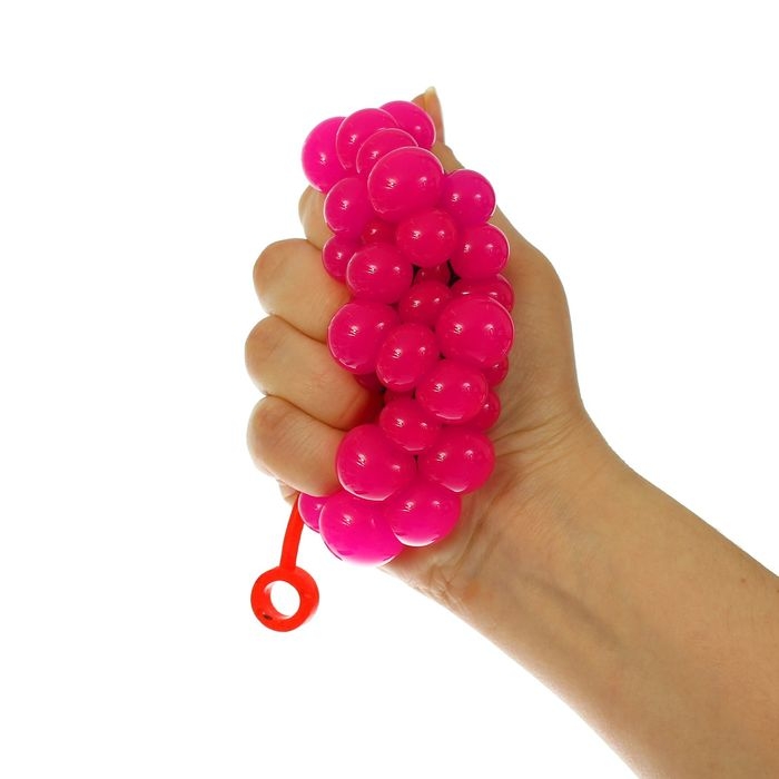 Мялка в сетке, с хвостиком, цвета МИКС Мялка в сетке, с хвостиком, цвета МИКС