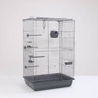 Клетка для птиц "Пижон" №104-Б, разборная, 2 секции, 58 х 40 х 88см, серая Клетка для птиц "Пижон" №104-Б, разборная, 2 секции, 58 х 40 х 88см, серая