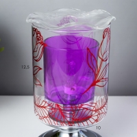 Аромасветильник сенсорный "Бутон" G9 35Вт серебро 10,5х10,5х20 см RISALUX Аромасветильник сенсорный "Бутон" G9 35Вт серебро 10,5х10,5х20 см RISALUX