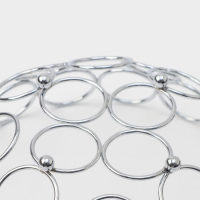 Фруктовница Доляна &laquo;Ринго&raquo;, 23&times;23&times;9,5 см, цвет хром