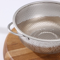 Дуршлаг из нержавеющей стали &laquo;Марко&raquo;, d=19 см, две ручки, цвет хромированный