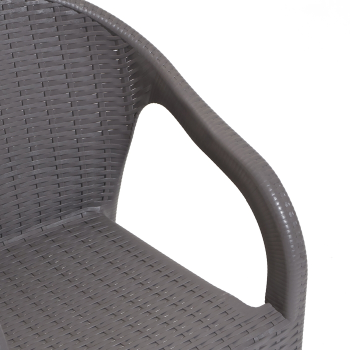 Набор садовой мебели "Феодосия" 5 предметов: стол + 4 кресла, серый