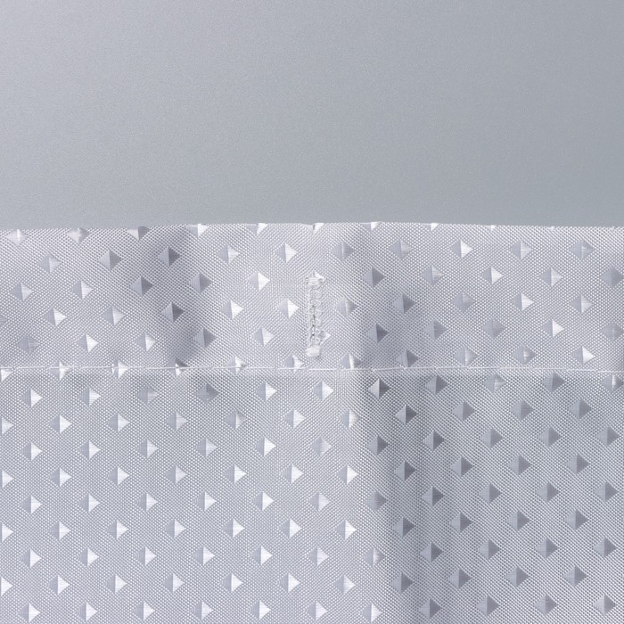 Штора для ванны Доляна &laquo;Орион&raquo;, 180&times;180 см, полиэстер, цвет серебряный