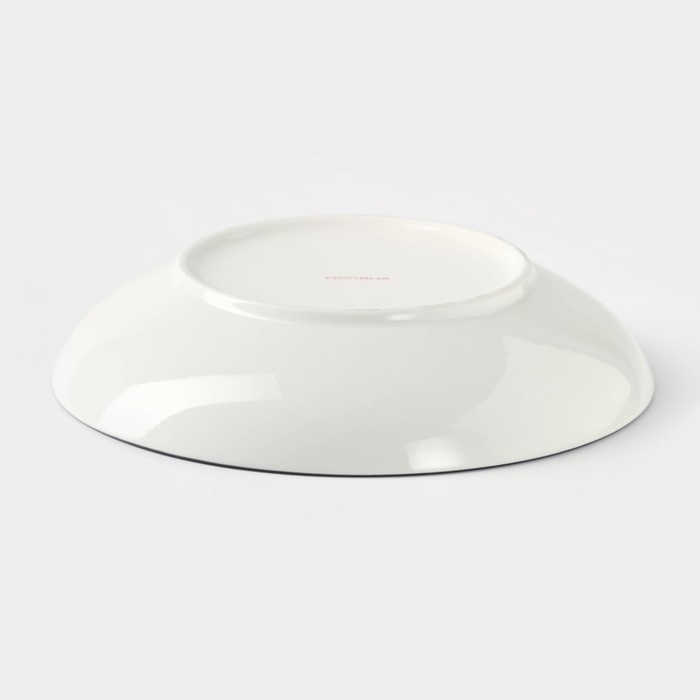 Тарелка глубокая керамическая Доляна &laquo;Мирсоле&raquo;, d=21 см, цвет зелёный