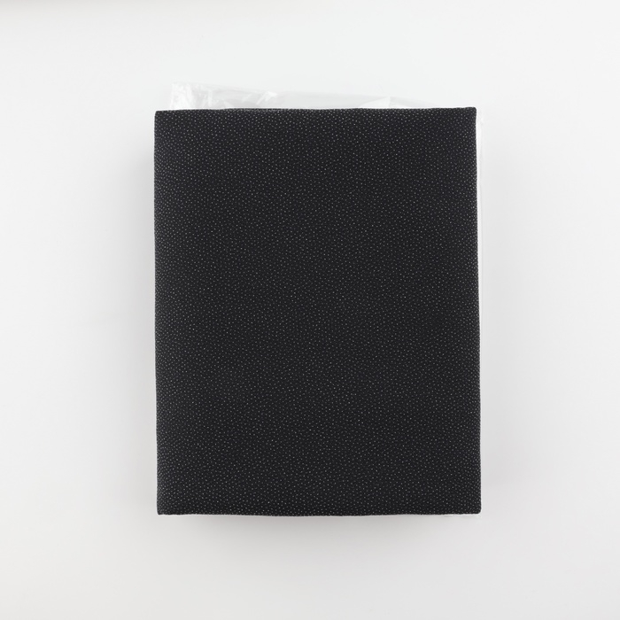 Дублерин эластичный тканый, точечный, 67 г/кв.м, 1,5 м &times; 1 м, цвет чёрный