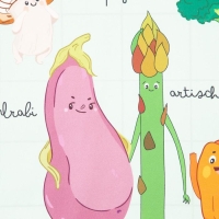 Полотенце "Этель" Веселые овощи 40х73 см, 100% хлопок, саржа 190 гр/м2 Полотенце "Этель" Веселые овощи 40х73 см, 100% хлопок, саржа 190 гр/м2