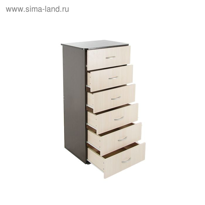 Комод №5, 600х450х1250, Венге темный/Венге светлый Комод №5, 600х450х1250, Венге темный/Венге светлый