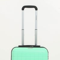 Чемодан малый 47 л (S) Goran Tomp, отдел на молнии, кодовый замок, 4 колеса, цвет мятный