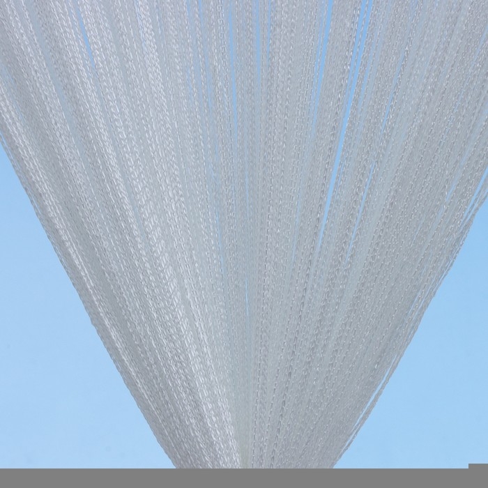 Штора - занавеска декоративная, нитяная, 300×300 см, цвет белый Штора - занавеска декоративная, нитяная, 300×300 см, цвет белый