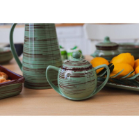 Сахарница "Элегант" 0,4л / 10х13см, мята Сахарница "Элегант" 0,4л / 10х13см, мята